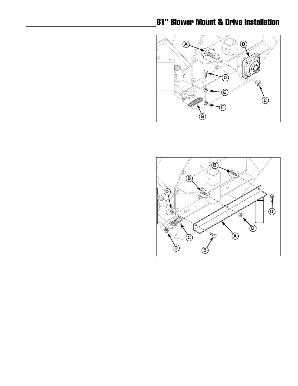 61” blower mount & drive installation | Ferris Industries 1000z Series User Manual | Page 15 / 19
