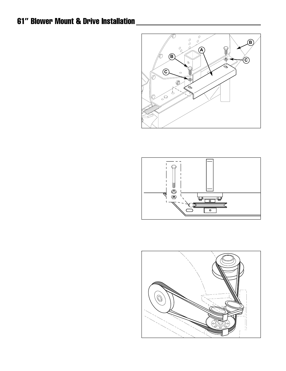 61” blower mount & drive installation | Ferris Industries 1000z Series User Manual | Page 16 / 19