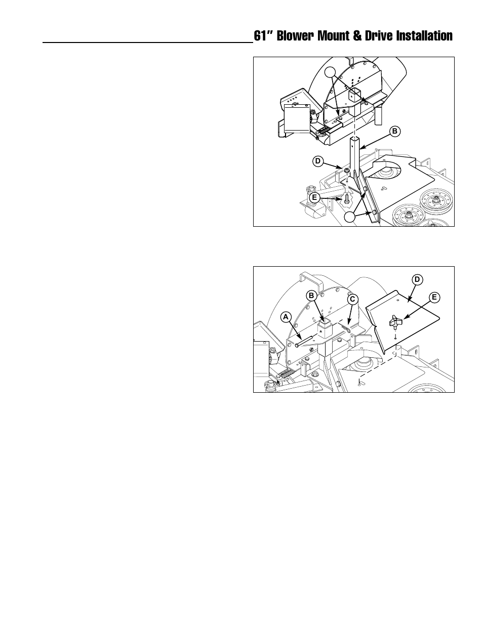 61” blower mount & drive installation | Ferris Industries 1000z Series User Manual | Page 17 / 19