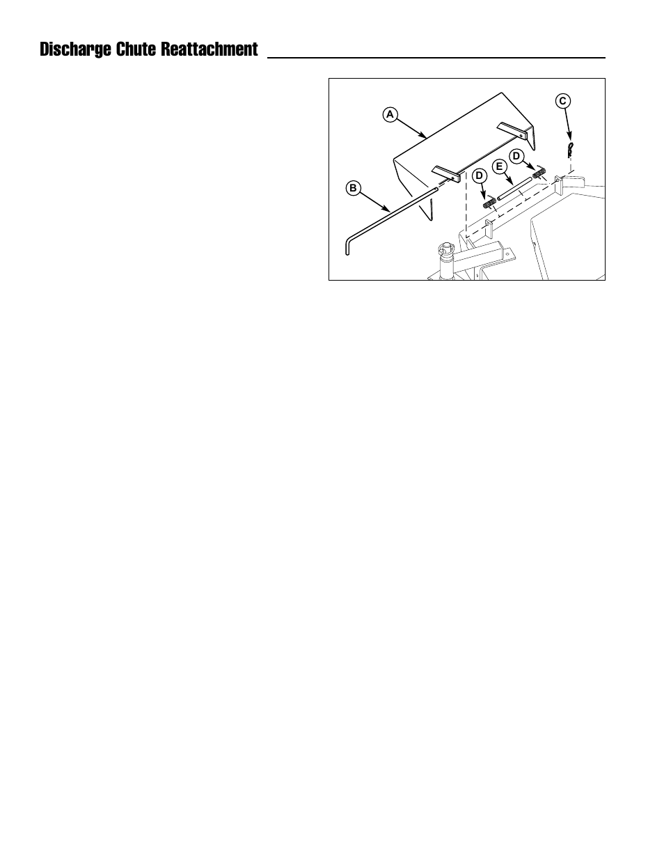 Discharge chute reattachment, Mowing without the blower | Ferris Industries 1000z Series User Manual | Page 18 / 19