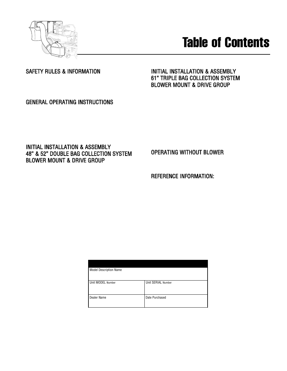Ferris Industries 1000z Series User Manual | Page 3 / 19