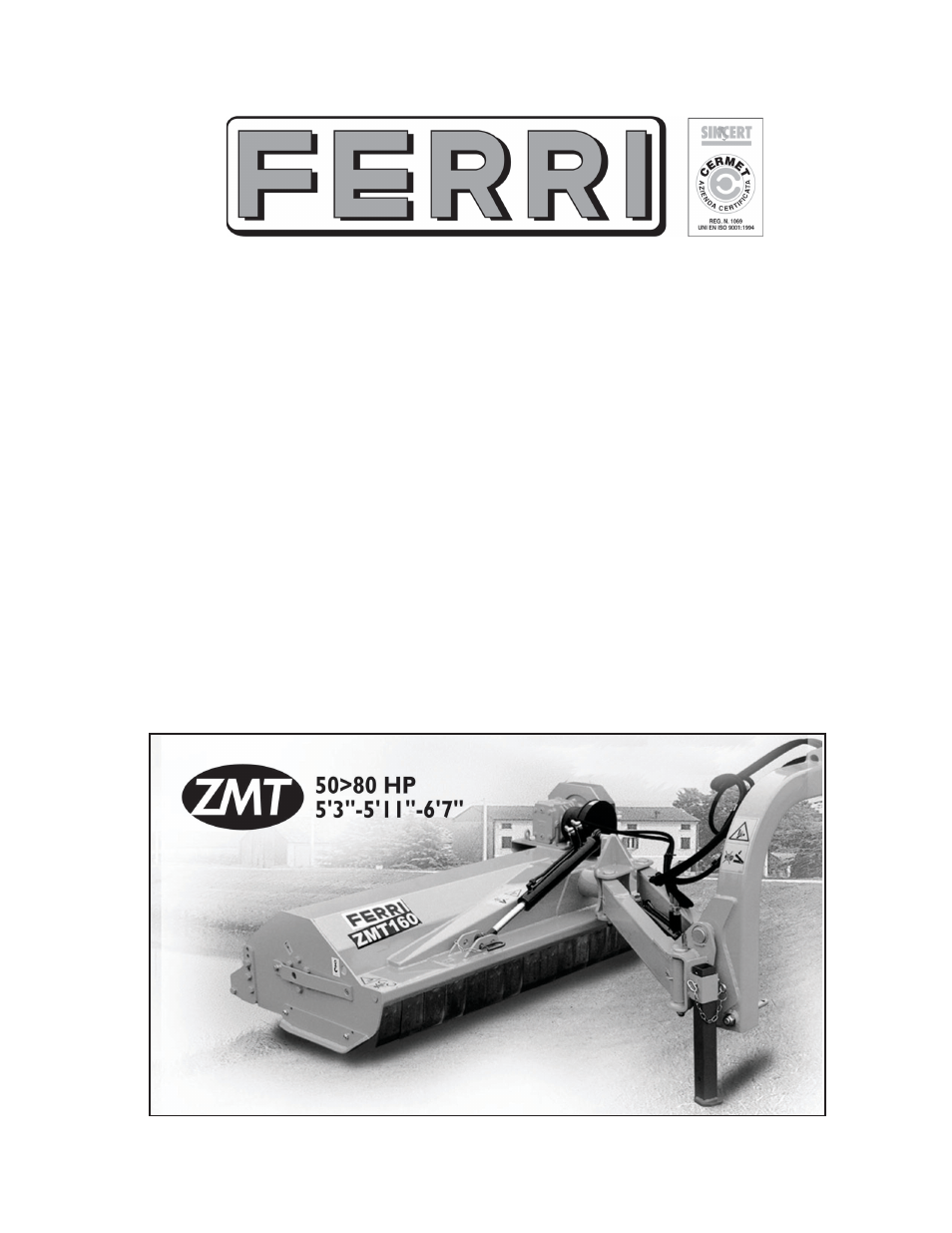 Ferris Industries ZMT 160 User Manual | 21 pages