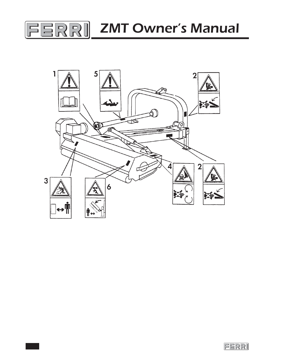 Zmt owner’s manual | Ferris Industries ZMT 160 User Manual | Page 9 / 21