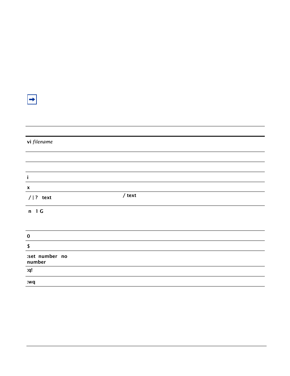 Vi commands | Force10 Networks PSeries 100-00055-01 User Manual | Page 126 / 132