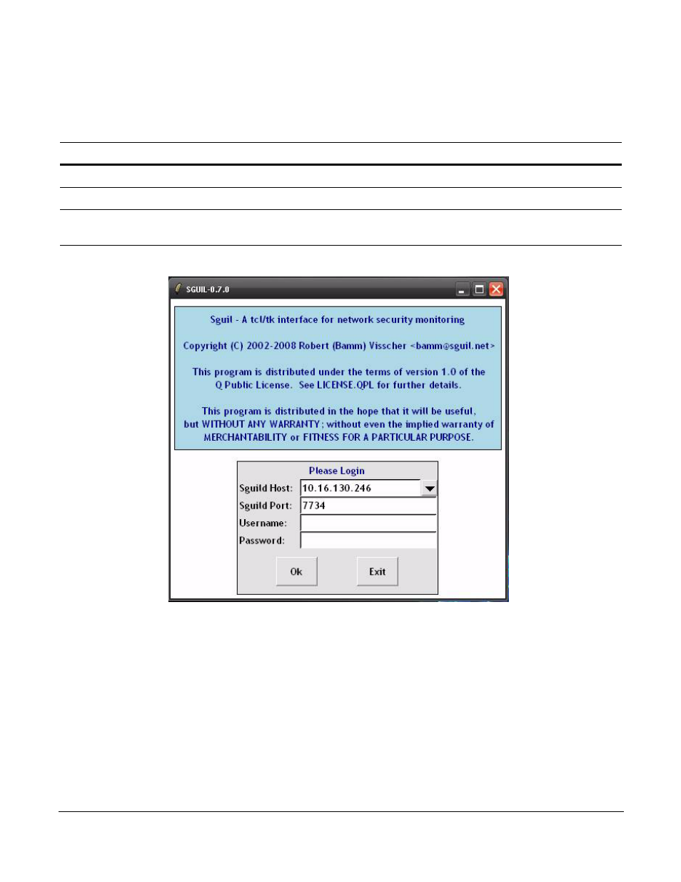 Running the sguil client | Force10 Networks PSeries 100-00055-01 User Manual | Page 49 / 132
