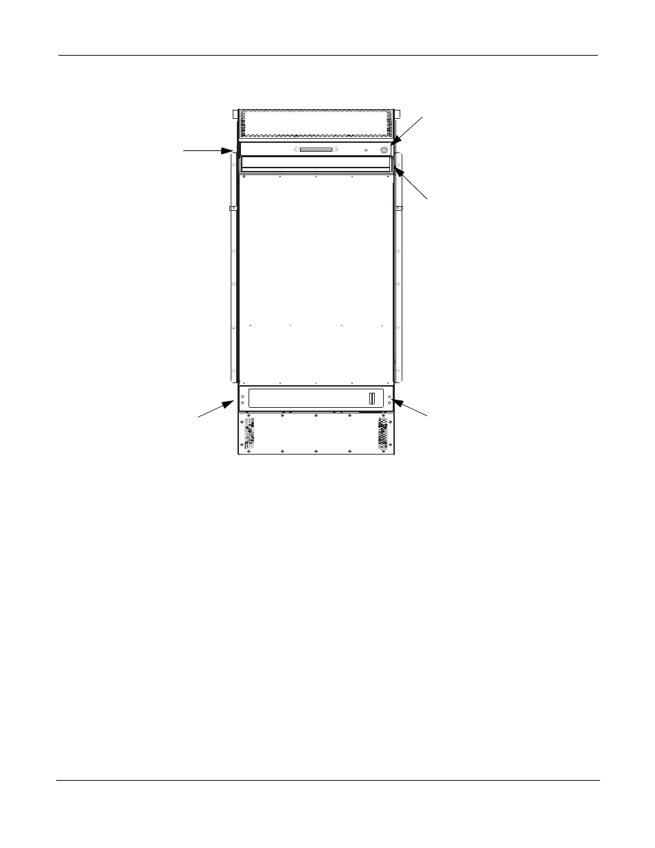 Figure 2, E1200i ac chassis rear view | Force10 Networks Force10 TeraScale E-Series E1200i User Manual | Page 15 / 105