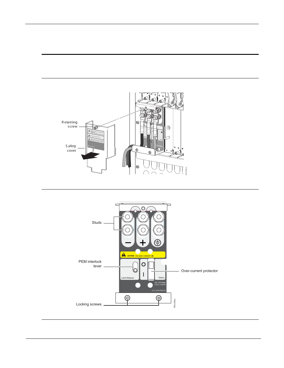 Remove a dc power supply | Force10 Networks Force10 TeraScale E-Series E1200i User Manual | Page 70 / 105