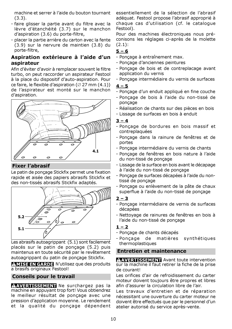 Festool RS 400 Q User Manual | Page 10 / 16
