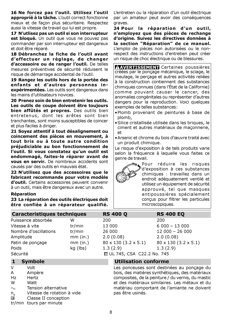 Festool RS 400 Q User Manual | Page 8 / 16