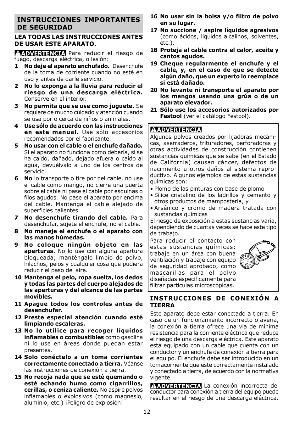 Festool CT MINI User Manual | Page 12 / 16