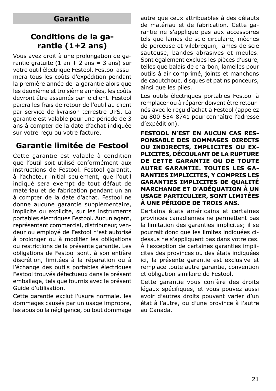 Festool MFT/KAPEX User Manual | Page 21 / 32