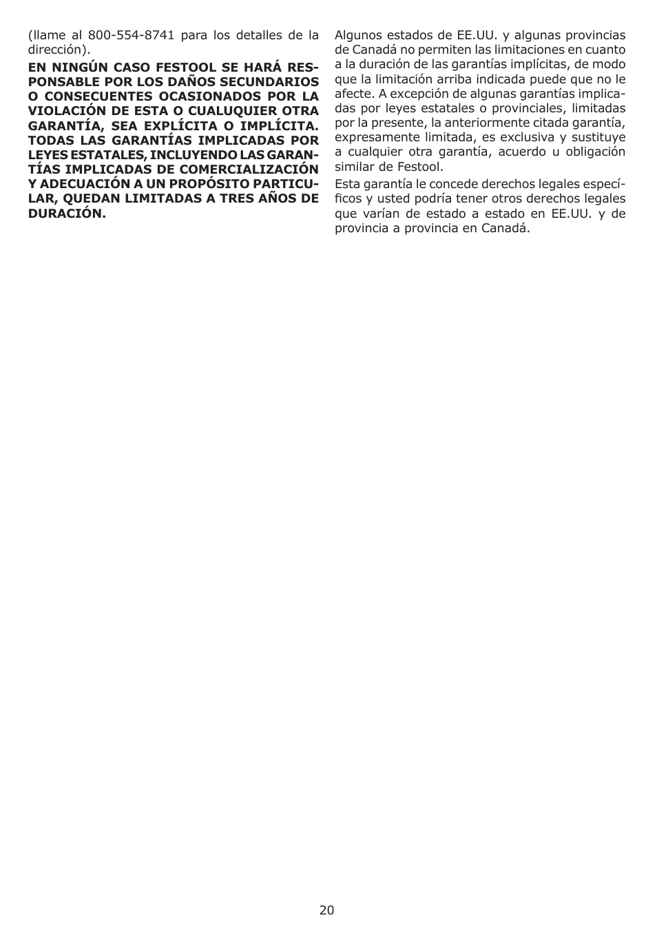 Festool RAS 115.04 E User Manual | Page 20 / 20
