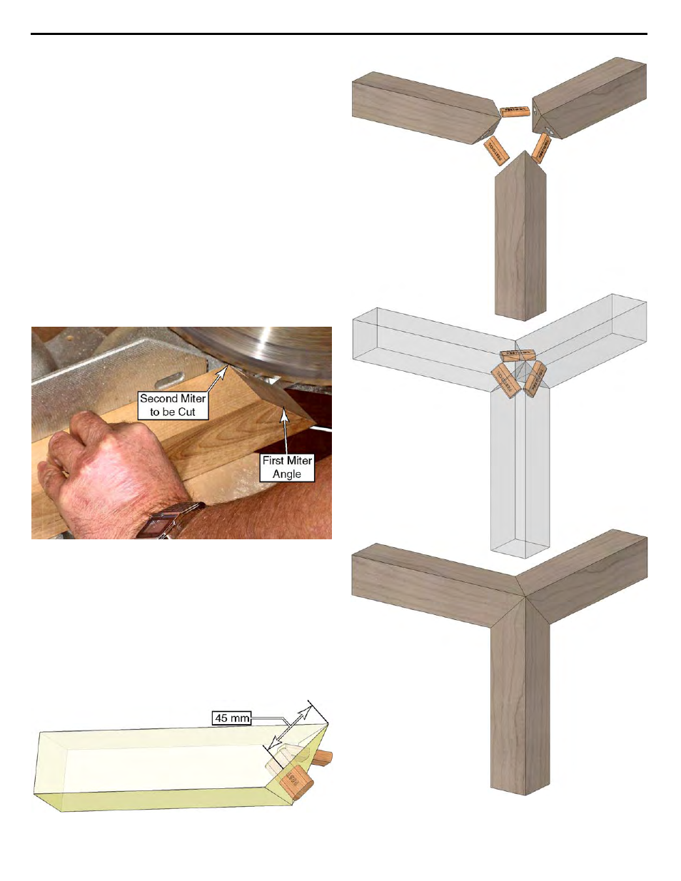 Making three-way lock miter joints | Festool Domino DF 500 User Manual | Page 18 / 26