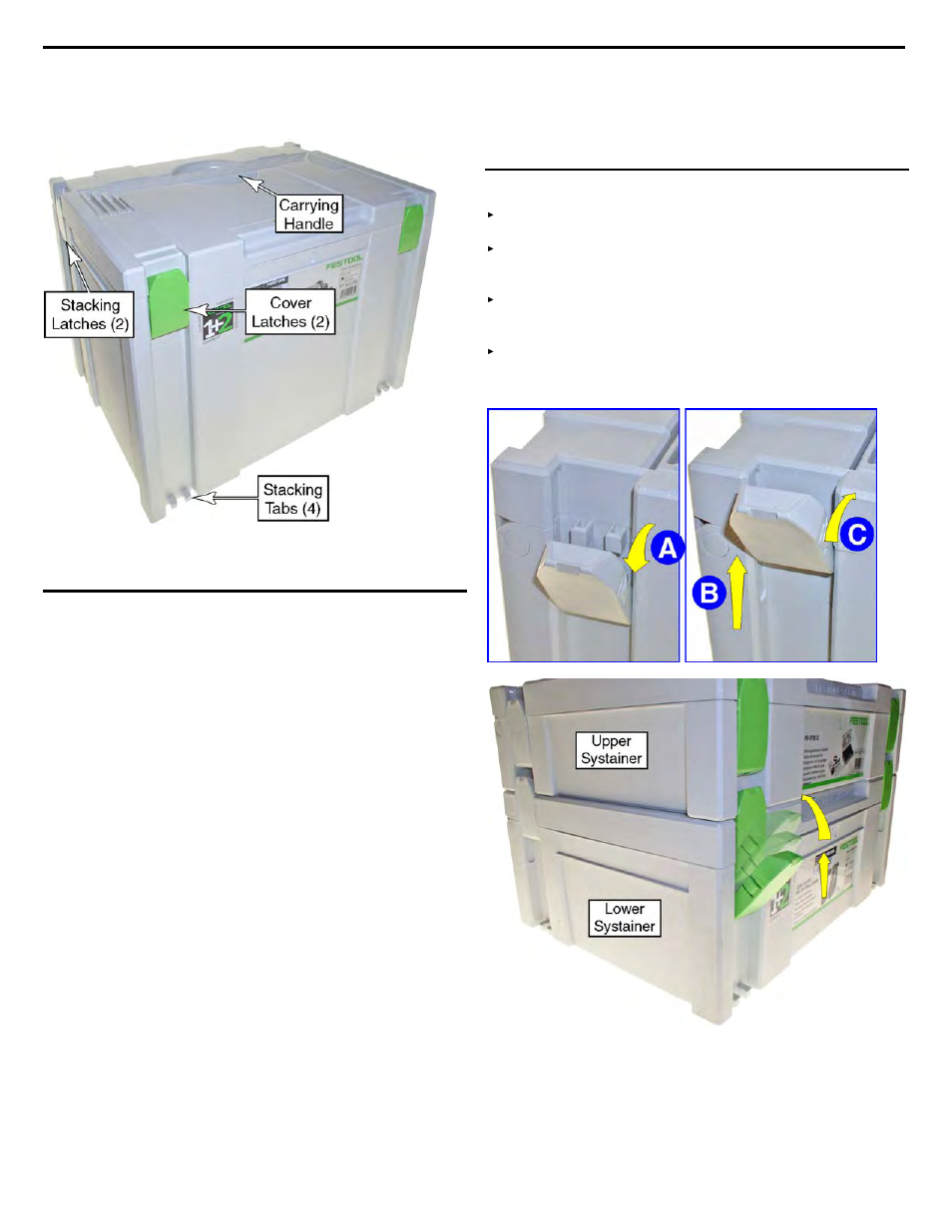 Systainer (system container) | Festool Domino DF 500 User Manual | Page 24 / 26