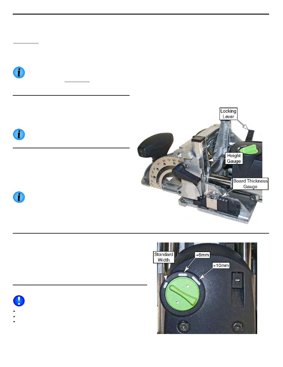 Setting the fence height, Setting the mortise width | Festool Domino DF 500 User Manual | Page 8 / 26
