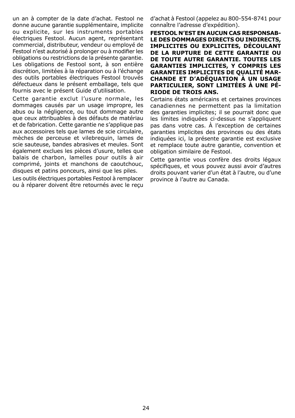 Festool TS 75 EQ User Manual | Page 24 / 40