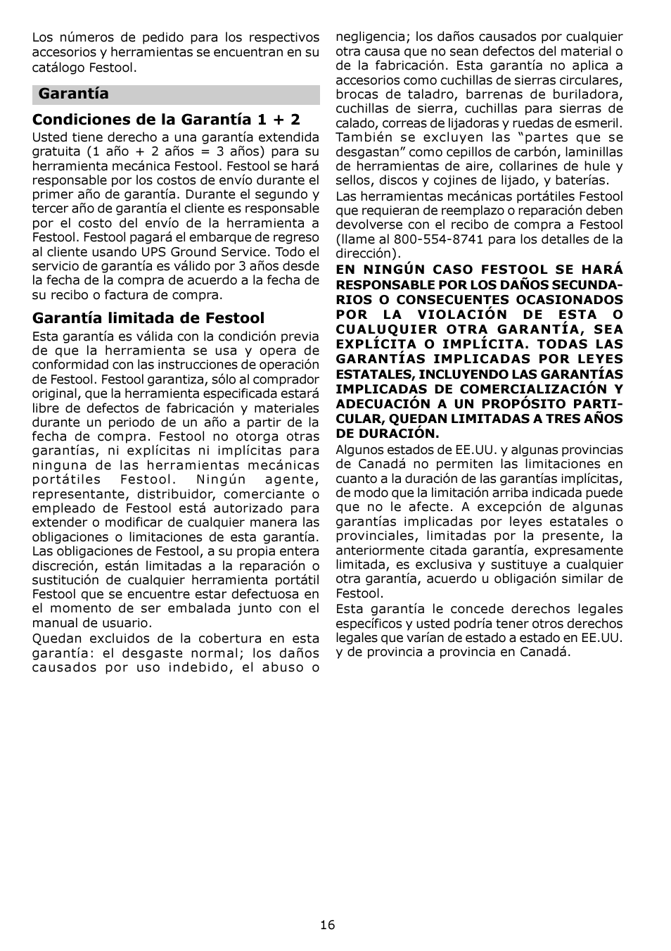 Festool LEX 2 150/3 User Manual | Page 16 / 16