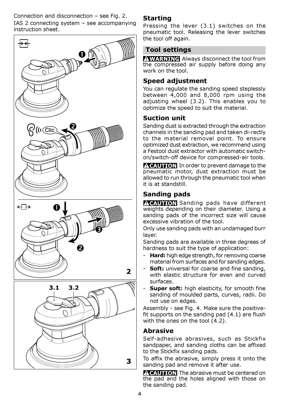 Festool LEX 2 150/3 User Manual | Page 4 / 16