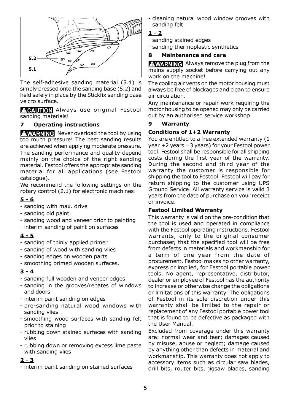 Festool DS 400 Q User Manual | Page 5 / 16