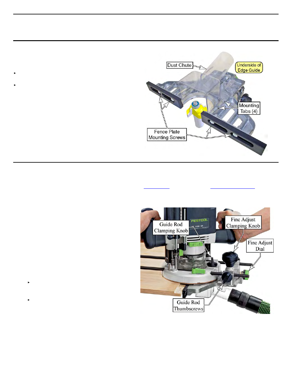 Edge guide | Festool Plunge OF 2200 EB User Manual | Page 20 / 24