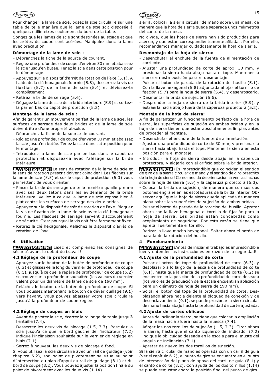 Festool AT 65 E User Manual | Page 15 / 24