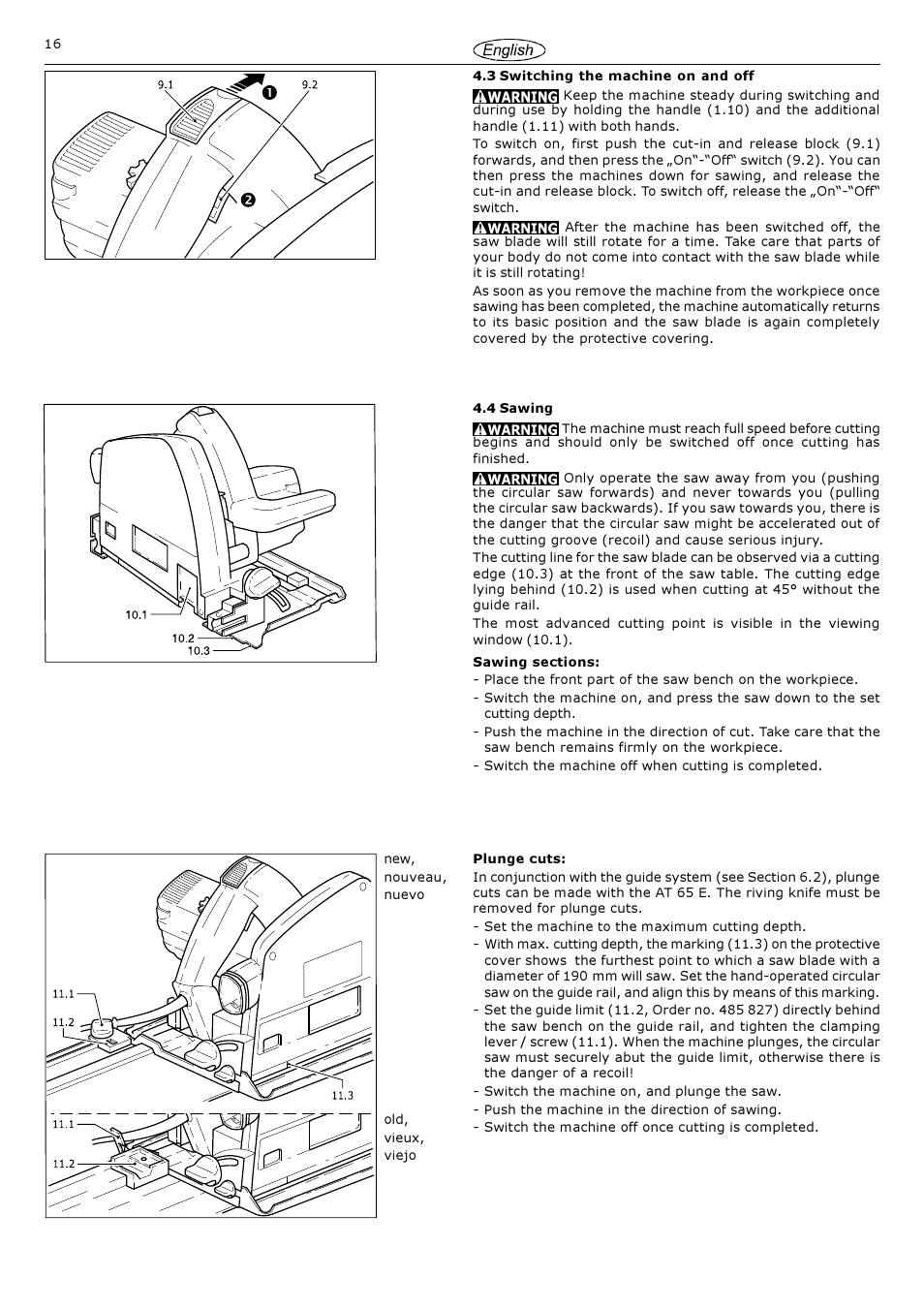 Festool AT 65 E User Manual | Page 16 / 24