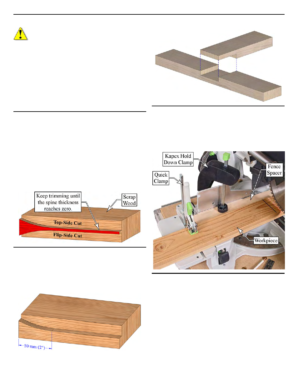Depth limited (dado/half-lap) cuts | Festool Kapex KS 120 User Manual | Page 19 / 32