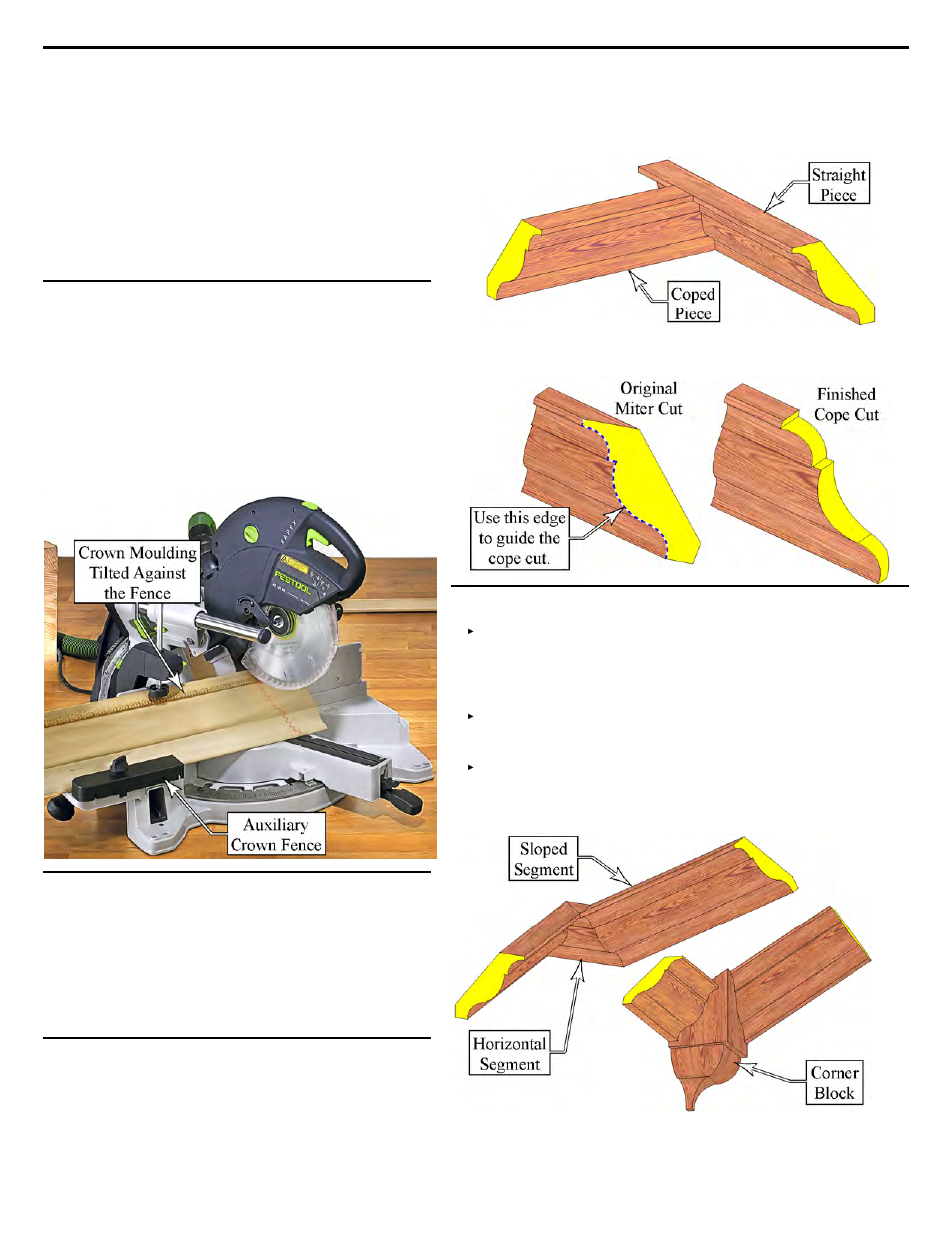 Crown moulding | Festool Kapex KS 120 User Manual | Page 22 / 32