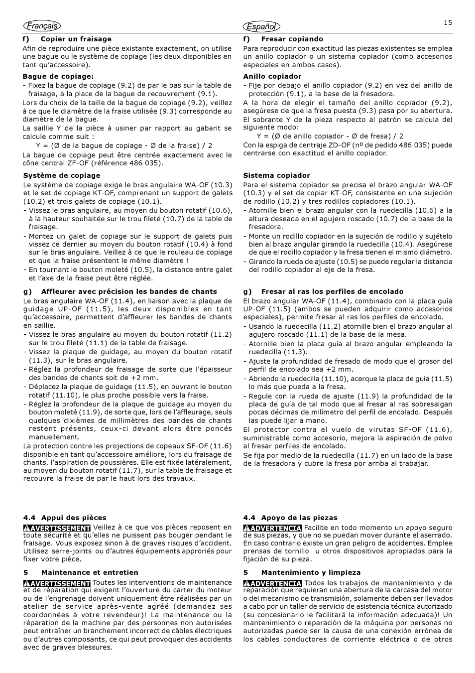Festool 1010 EQ User Manual | Page 15 / 20