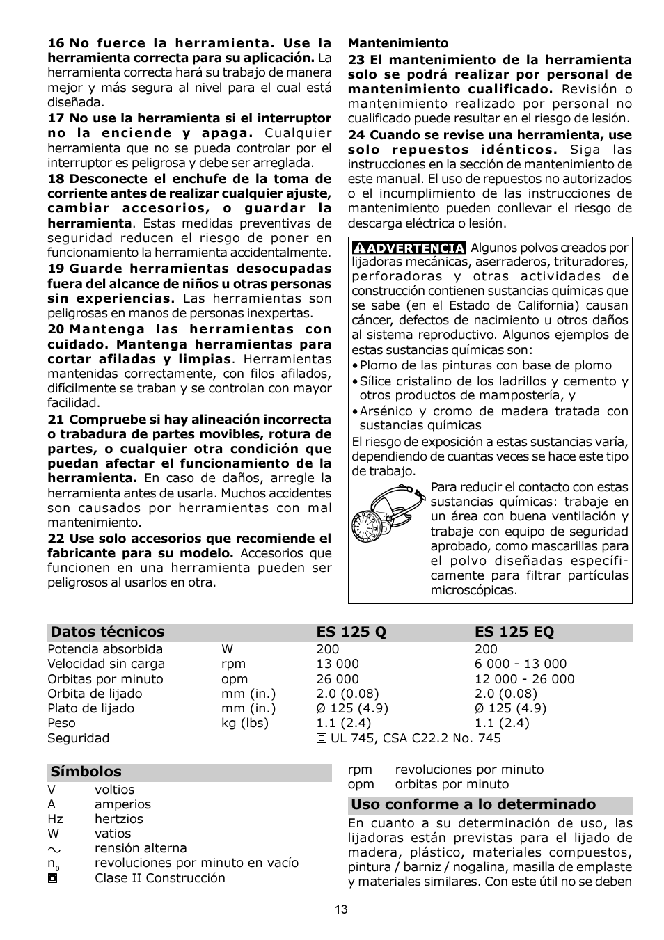 Festool ES 125 EQ User Manual | Page 13 / 16