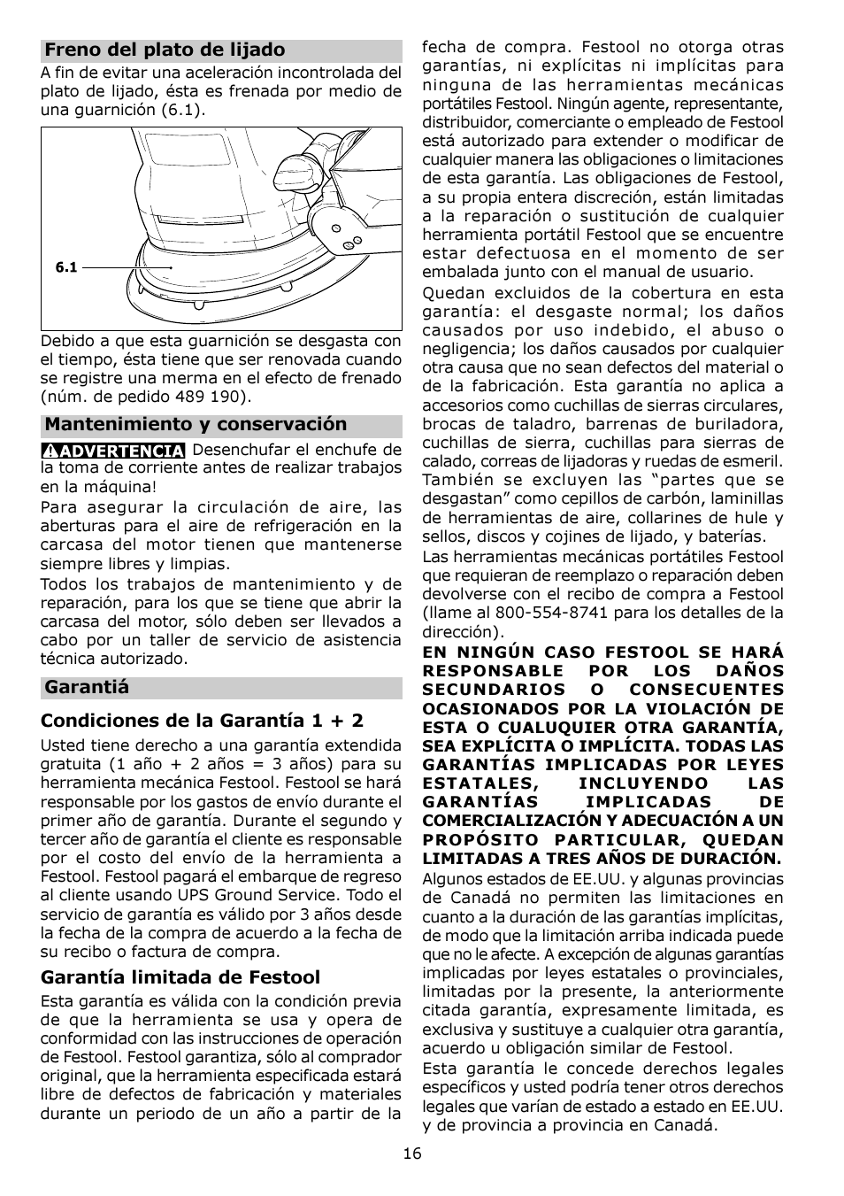 Festool ES 125 EQ User Manual | Page 16 / 16