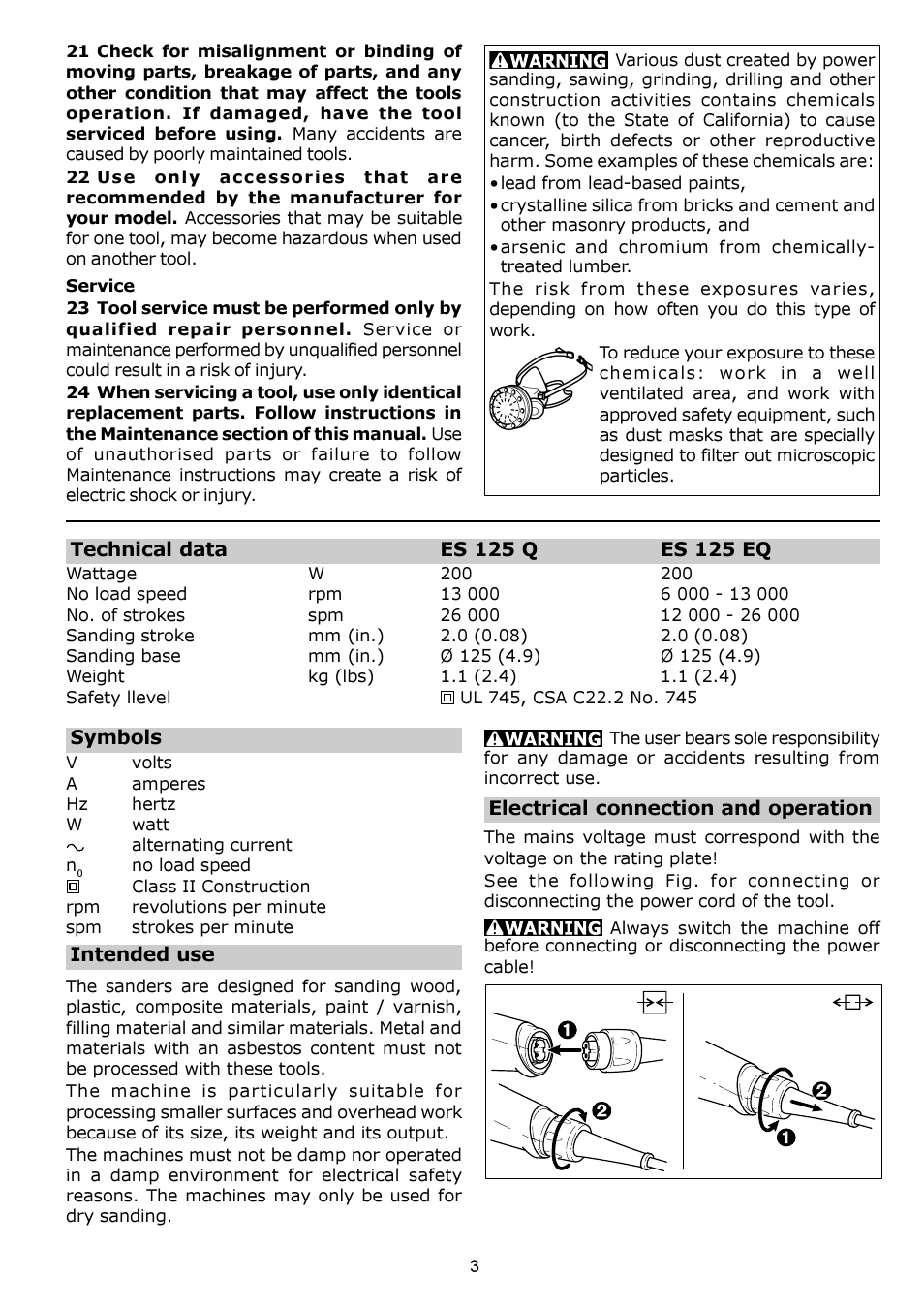 Festool ES 125 EQ User Manual | Page 3 / 16