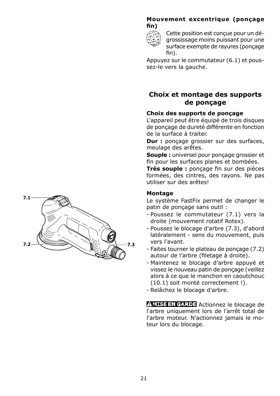 Festool RO 125 FEQ User Manual | Page 21 / 40