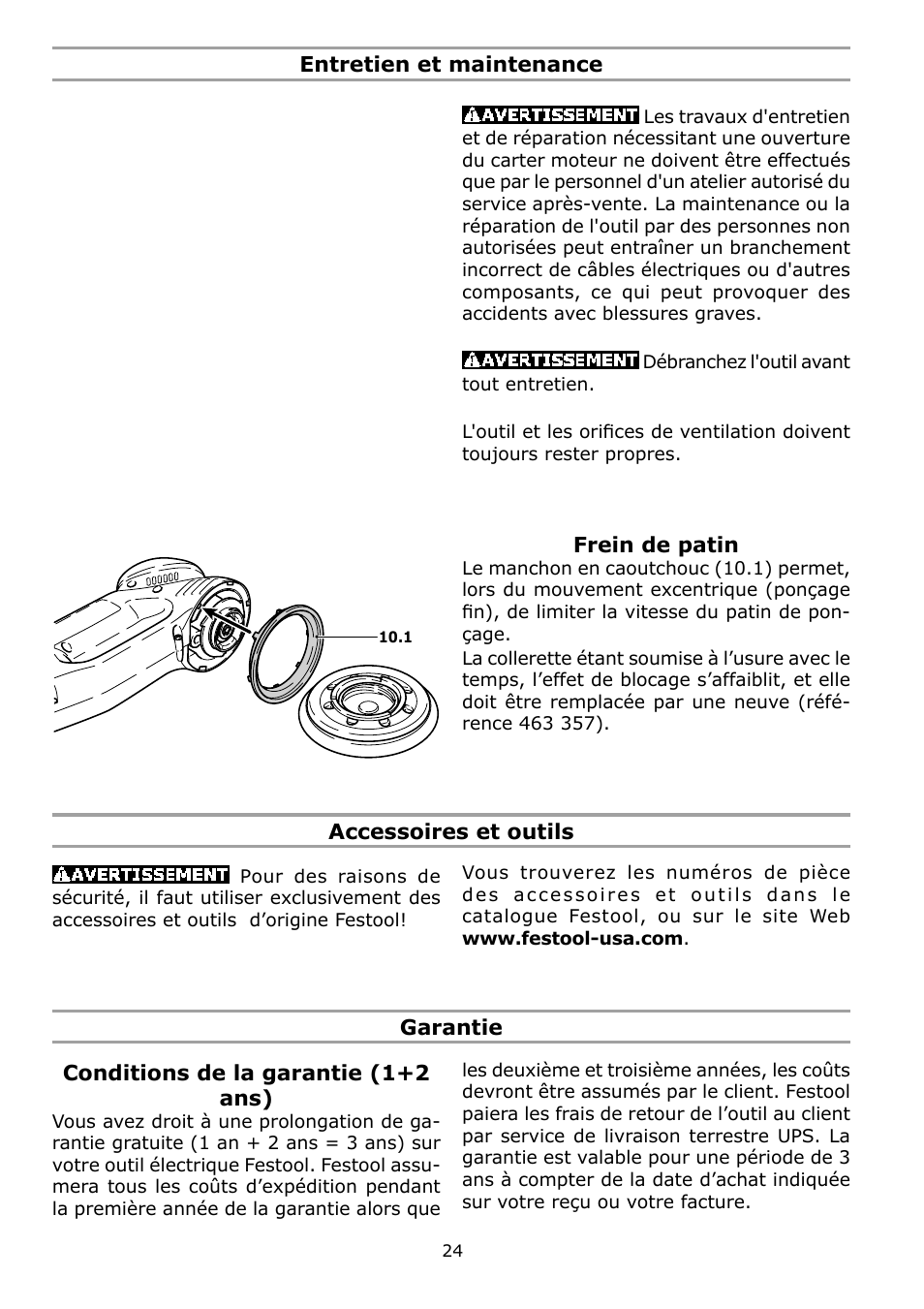 Festool RO 125 FEQ User Manual | Page 24 / 40