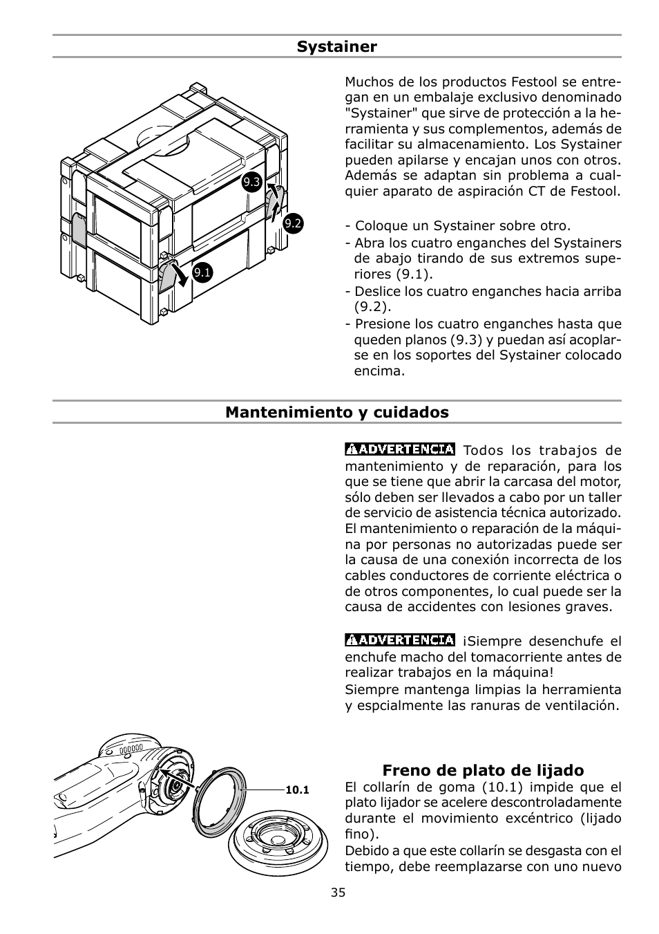 Festool RO 125 FEQ User Manual | Page 35 / 40