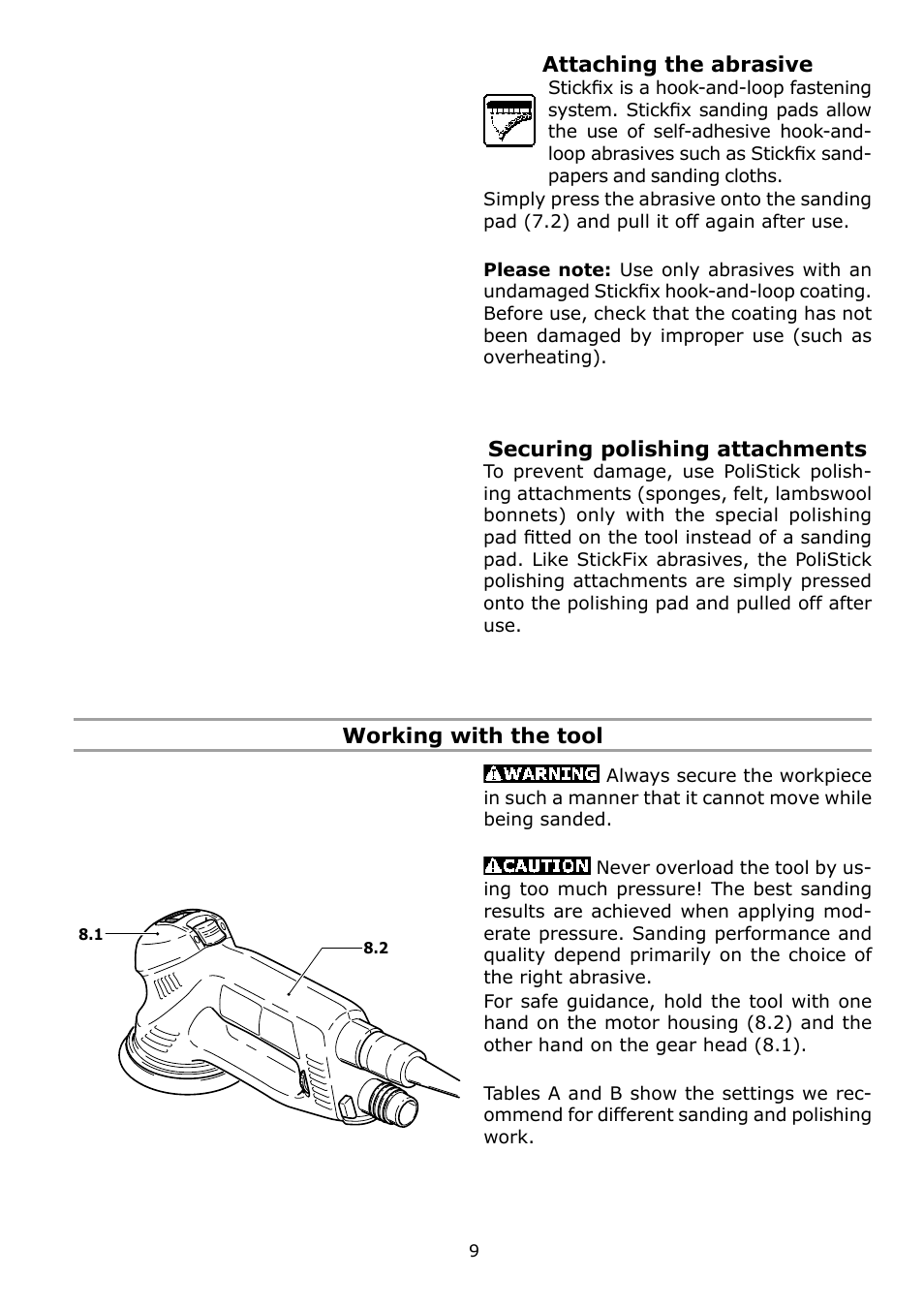 Festool RO 125 FEQ User Manual | Page 9 / 40