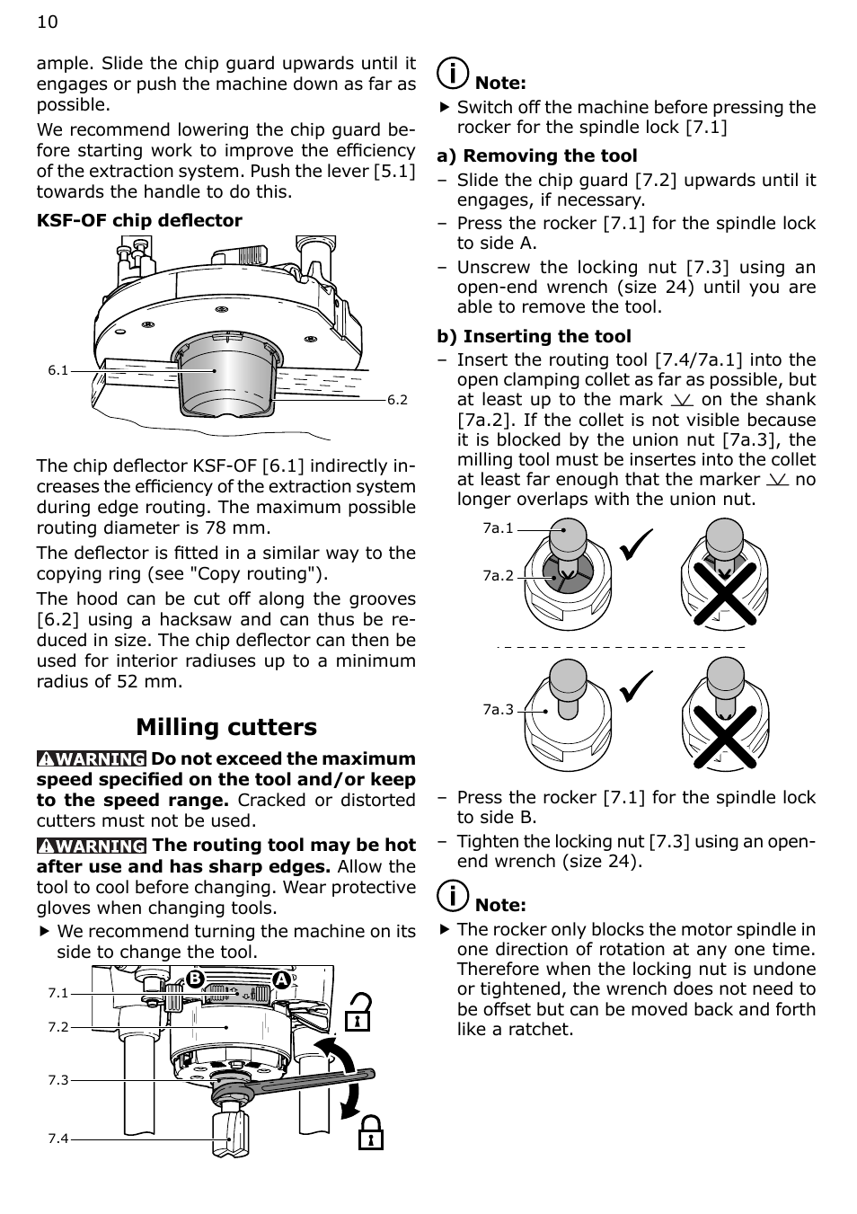 Milling cutters | Festool OF 2200 EB User Manual | Page 10 / 46