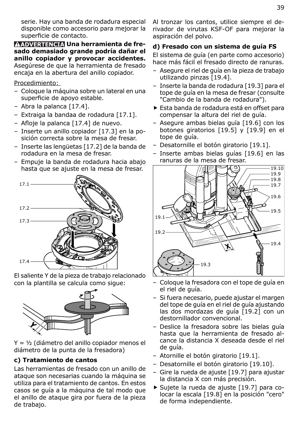 Festool OF 2200 EB User Manual | Page 39 / 46