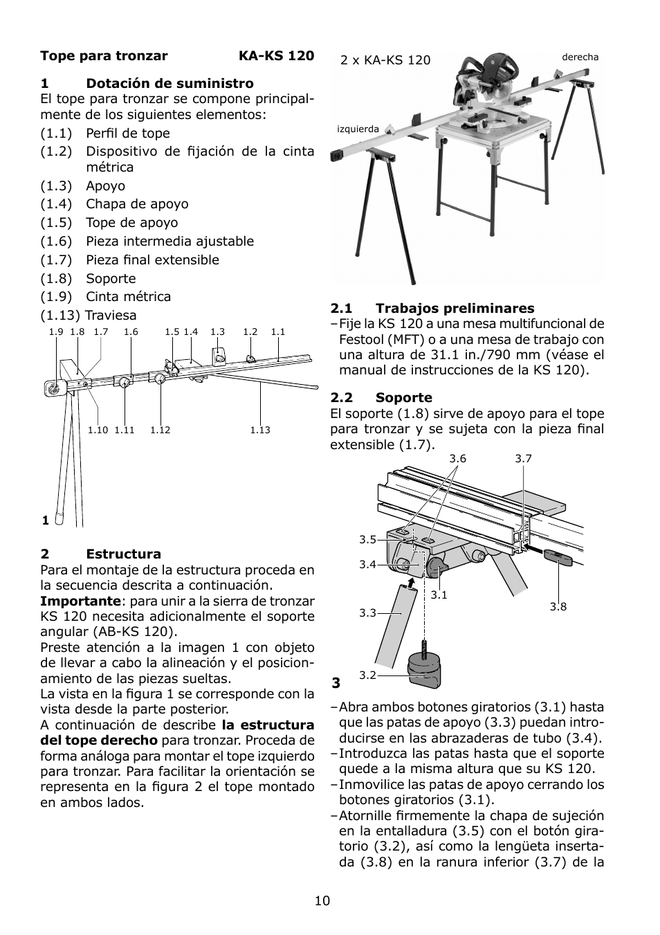 Festool KA-KS 120 User Manual | Page 10 / 16