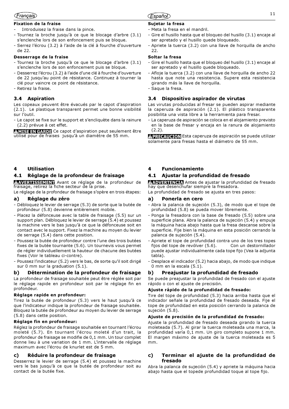 Festool OF 2000 E User Manual | Page 11 / 17
