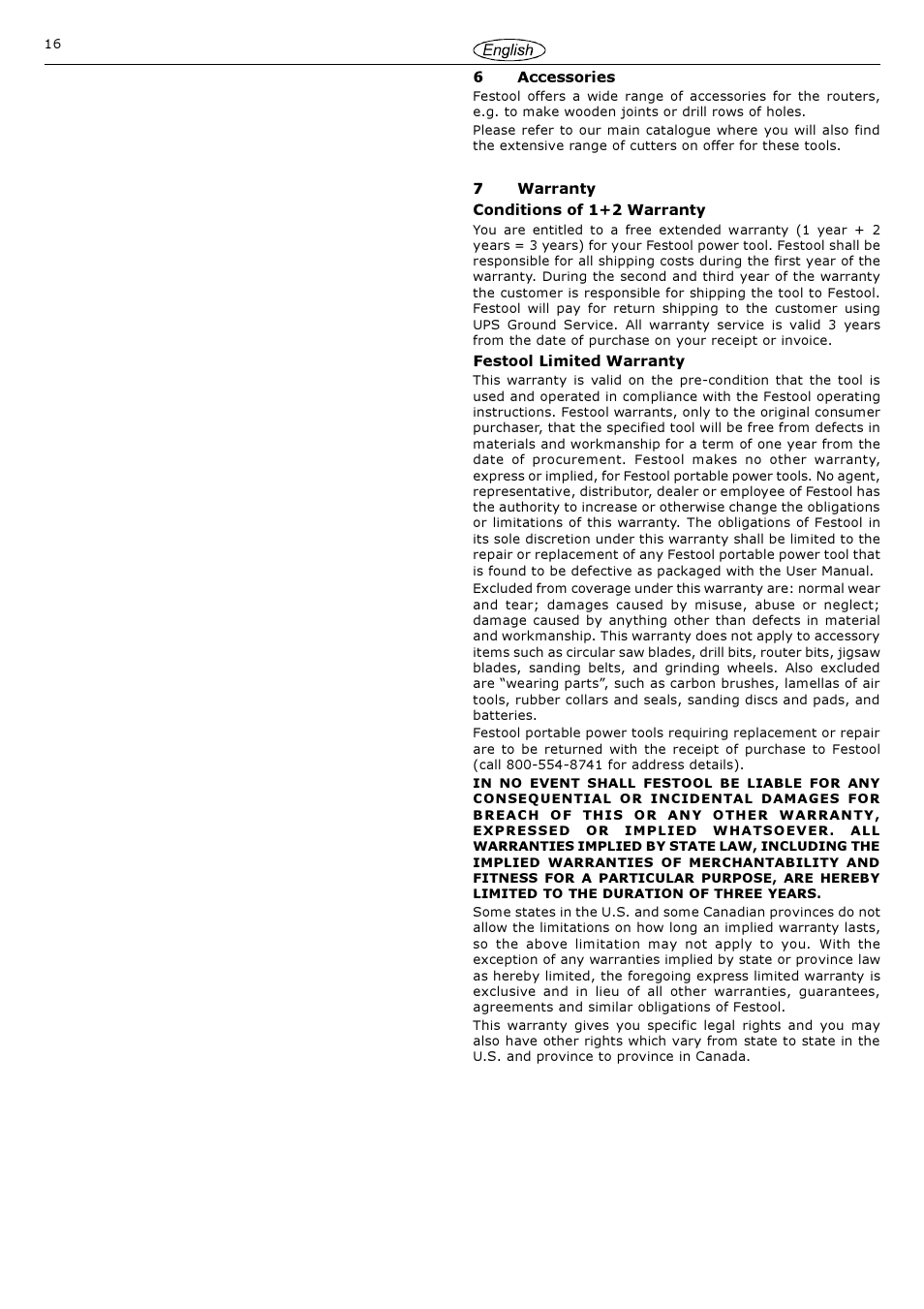 Festool OF 2000 E User Manual | Page 16 / 17