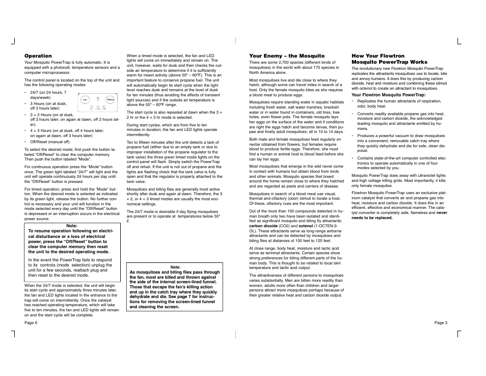 Flowtron Outdoor Products POWERTRAP MT-350 User Manual | Page 4 / 4