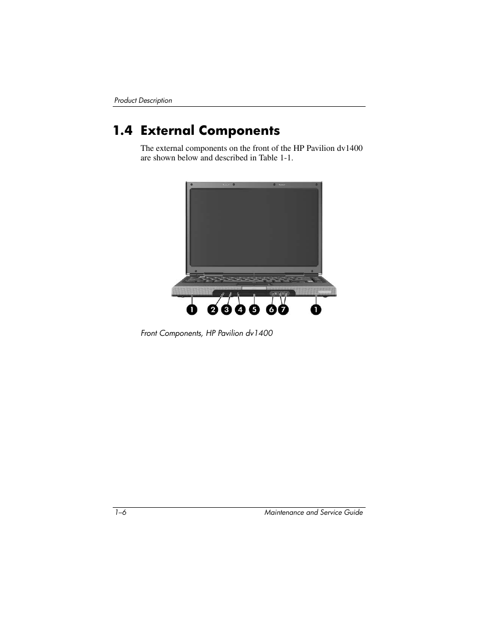 4 external components, 4 external components –6 | FHP DV1400 User Manual | Page 12 / 258