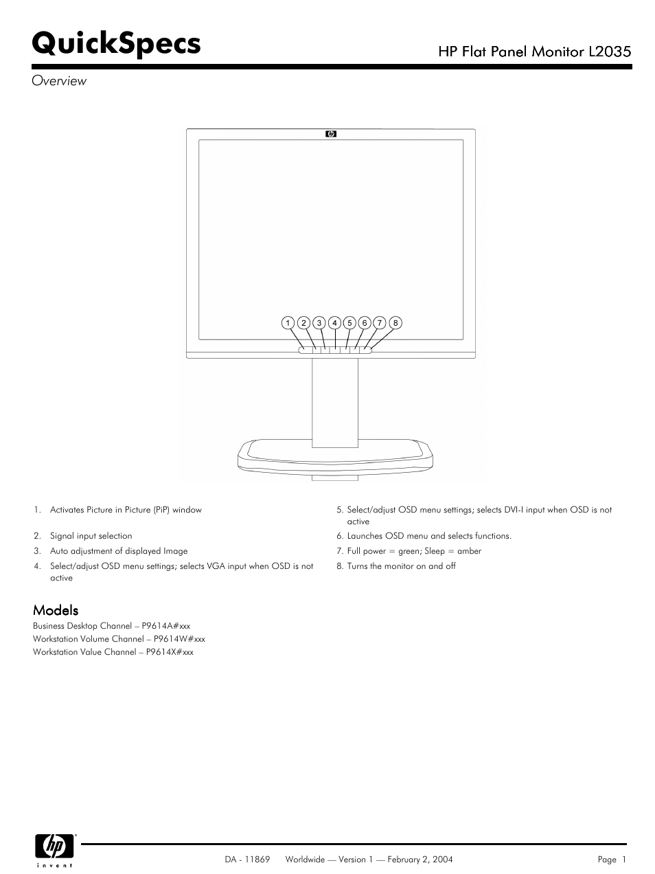 FHP L2035 User Manual | 4 pages