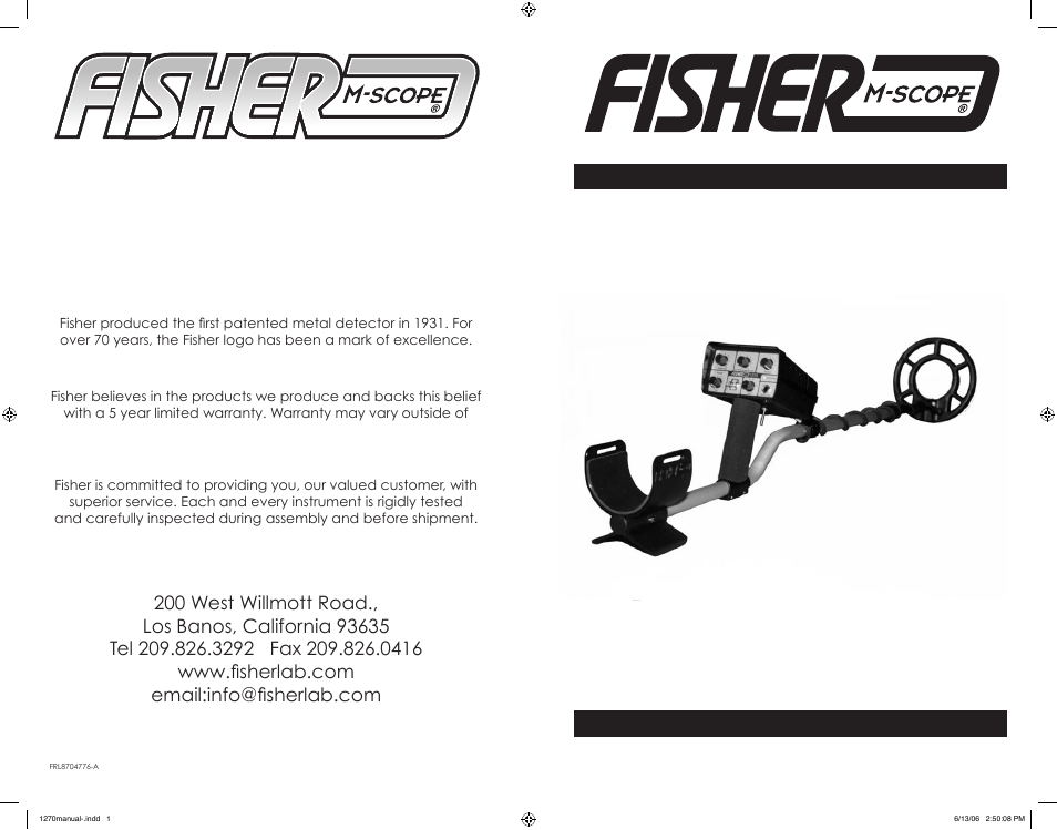 Fisher 1270 User Manual | 10 pages