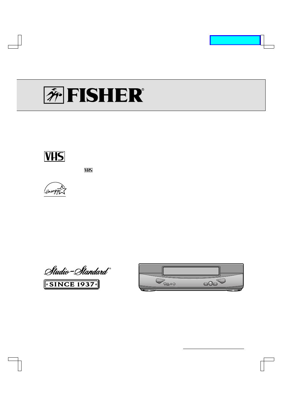 Fisher FVH-E420 User Manual | 38 pages