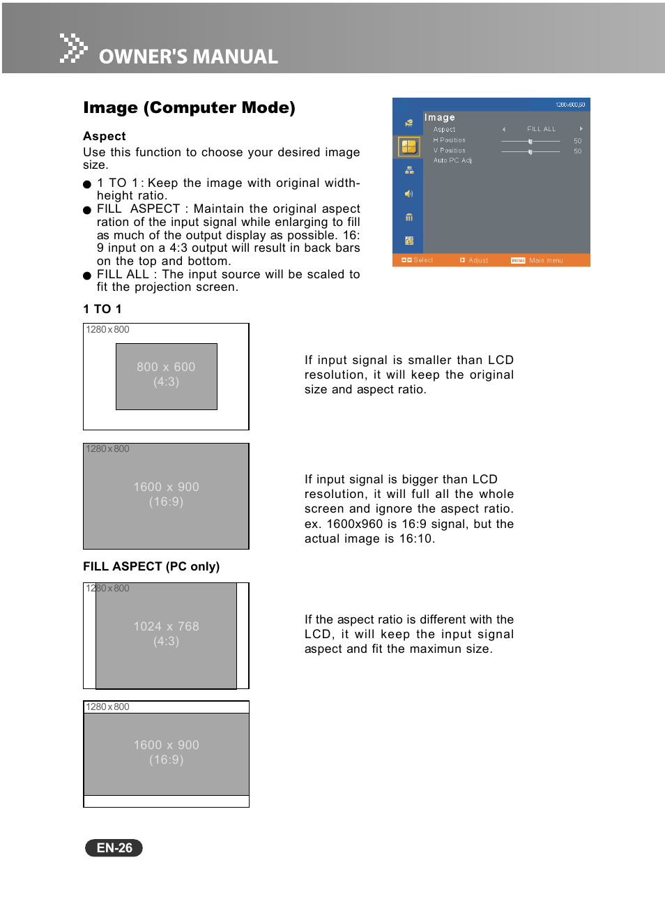 Image (computer mode) | Fisher PLC-WXU10N User Manual | Page 27 / 42