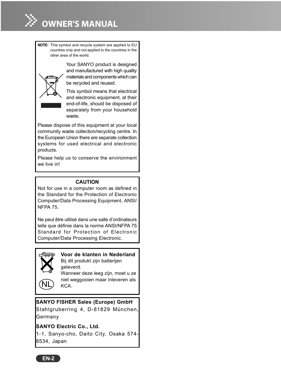 Fisher PLC-WXU10N User Manual | Page 3 / 42