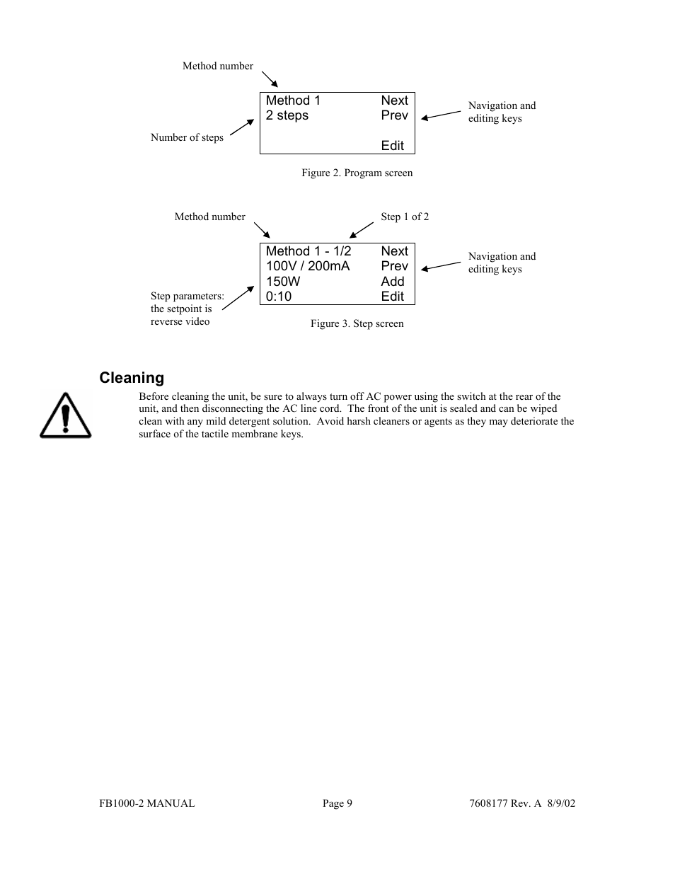 Cleaning | Fisher FB1000-2 User Manual | Page 10 / 50