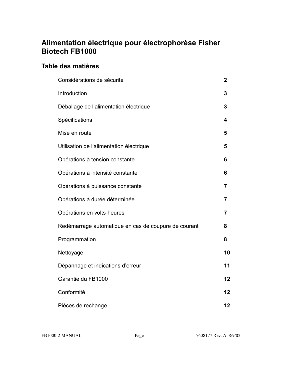 Fisher FB1000-2 User Manual | Page 13 / 50
